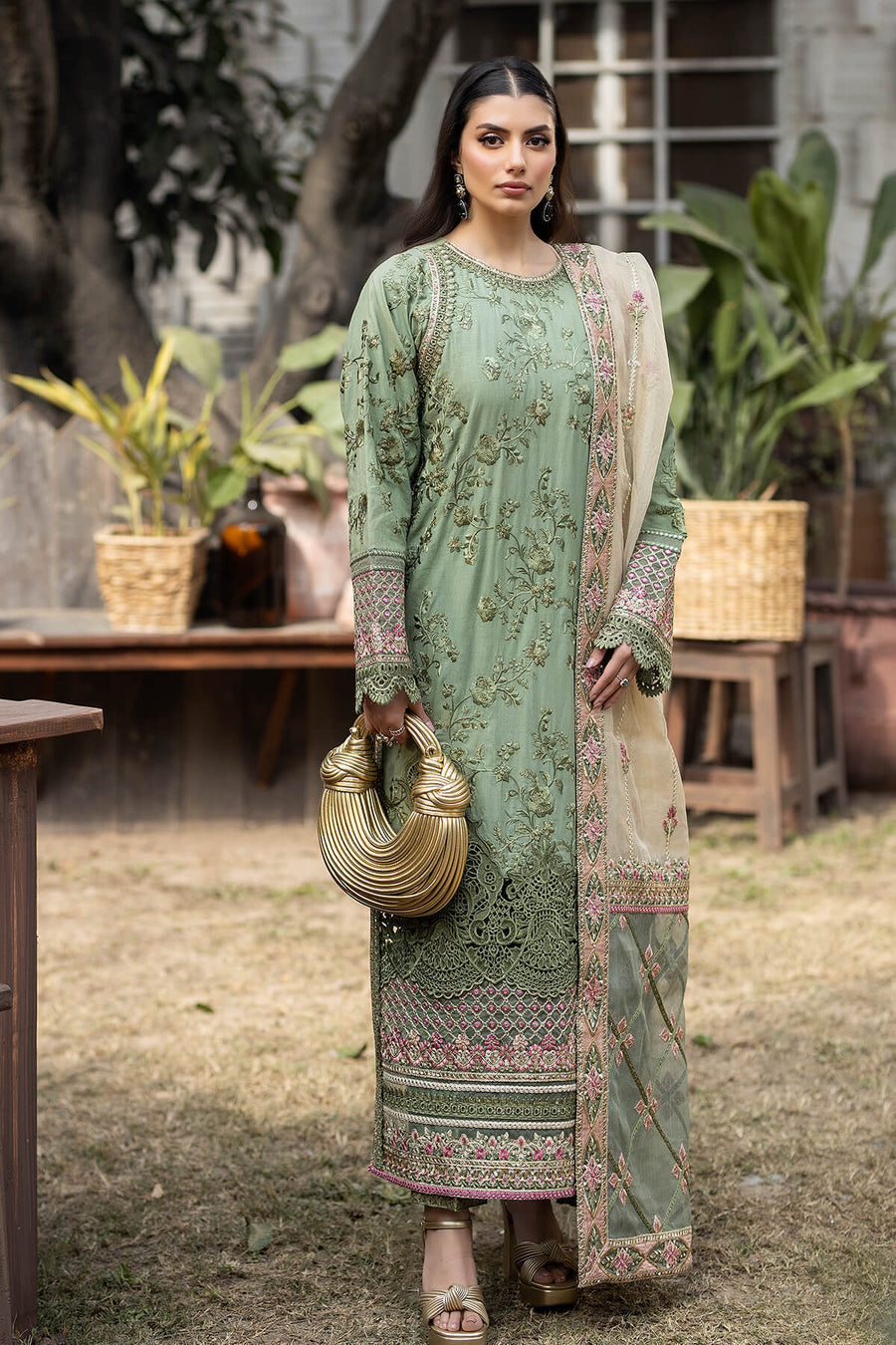 Gulposh by Serene Premium Embroidered Lawn Unstitched 3Pc Suit S.L 51 Amaani