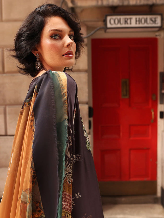Sobia Nazir Embroidered Silk Unstitched 3 Piece Suit D-01