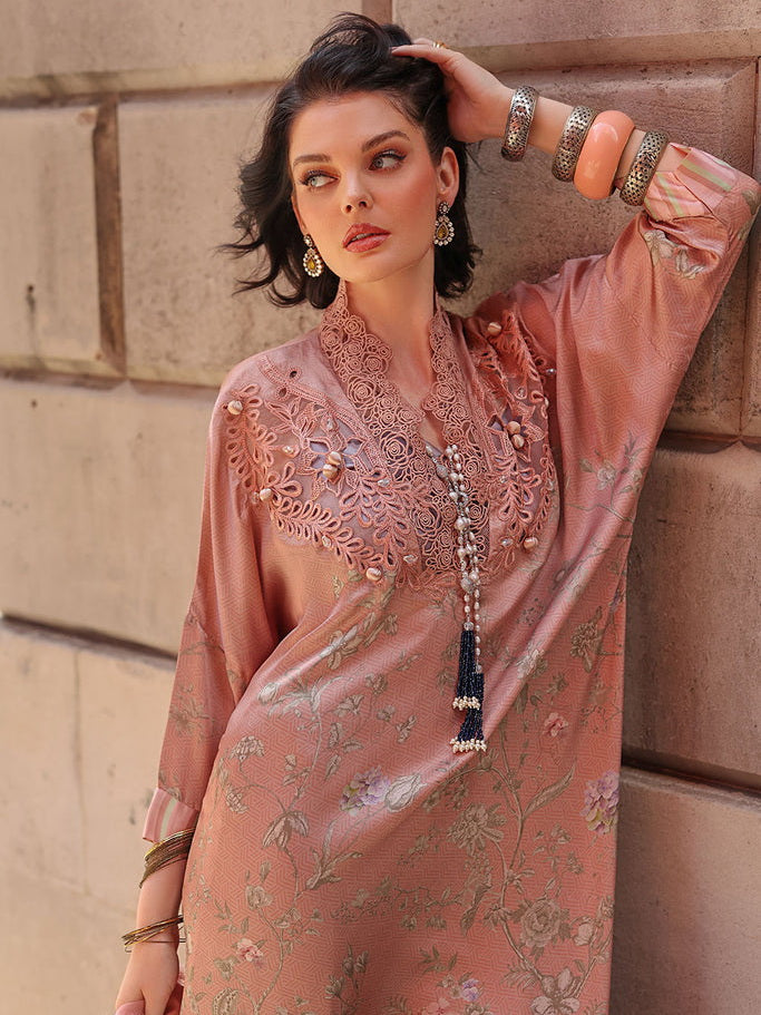 Sobia Nazir Embroidered Silk Unstitched 3 Piece Suit D-04