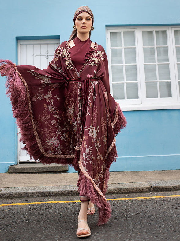 Sobia Nazir Embroidered Silk Unstitched 3 Piece Suit D-05