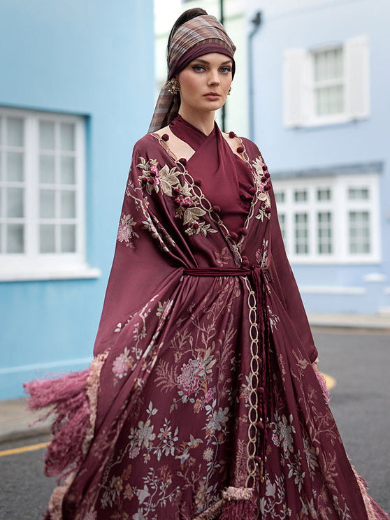 Sobia Nazir Embroidered Silk Unstitched 3 Piece Suit D-05