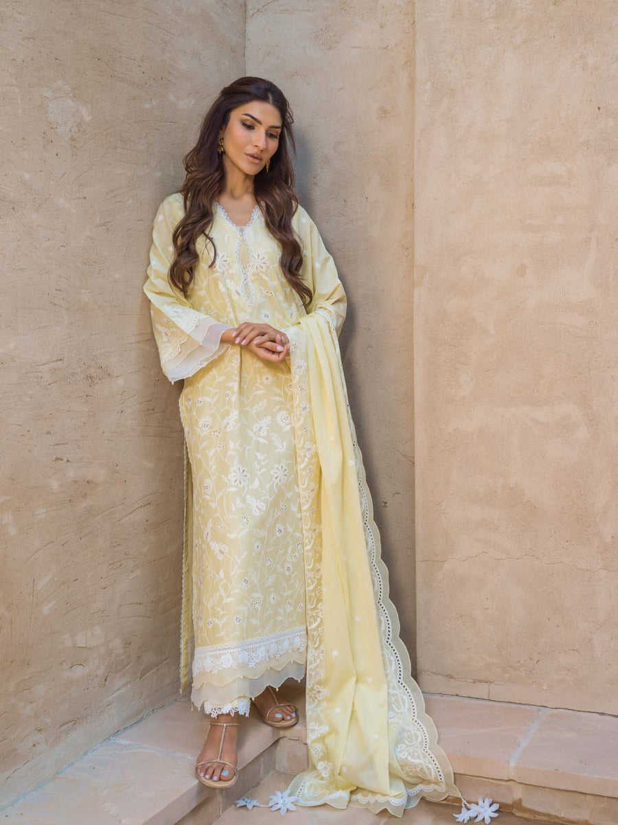 Mirage by Sahar Chikankari Lawn Unstitched 3Pc Suit S24-CK-L1-10