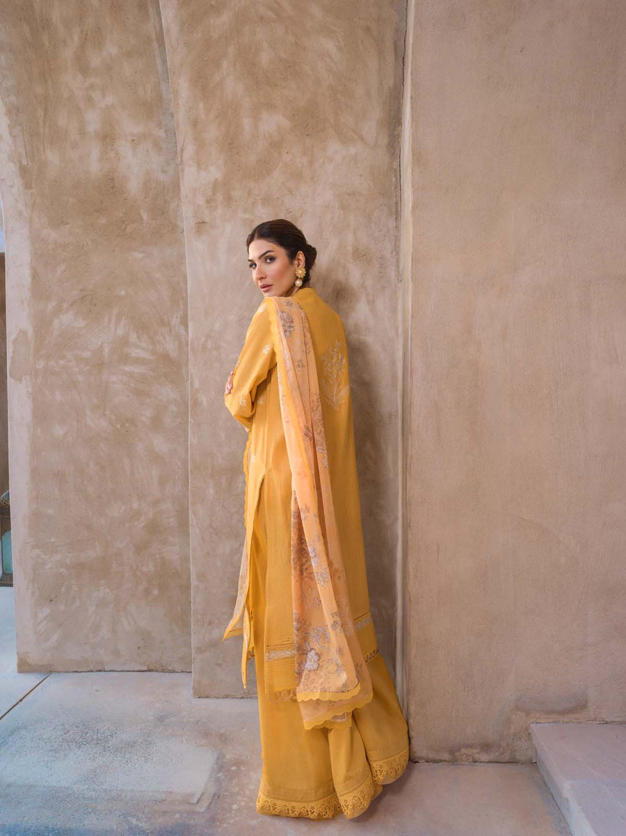 Mirage by Sahar Embroidered Luxury Lawn Unstitched 3Pc Suit S24-ES-L1-02