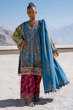 Sana Safinaz Luxury Winter Embroidered Raw Silk Unstitched 3Pc Suit S241-002B