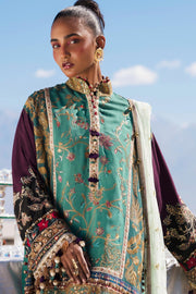 Sana Safinaz Luxury Winter Embroidered Raw Silk Unstitched 3Pc Suit S241-004A