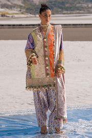 Sana Safinaz Luxury Winter Embroidered Slub Unstitched 3Pc Suit S241-006B