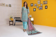 Regalia Salina Vol-25 Unstitched Digital Printed Lawn 3Pc Suit S25-01