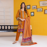 Regalia Salina Vol-25 Unstitched Digital Printed Lawn 3Pc Suit S25-02