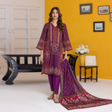 Regalia Salina Vol-25 Unstitched Digital Printed Lawn 3Pc Suit S25-06