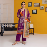 Regalia Salina Vol-25 Unstitched Digital Printed Lawn 3Pc Suit S25-09