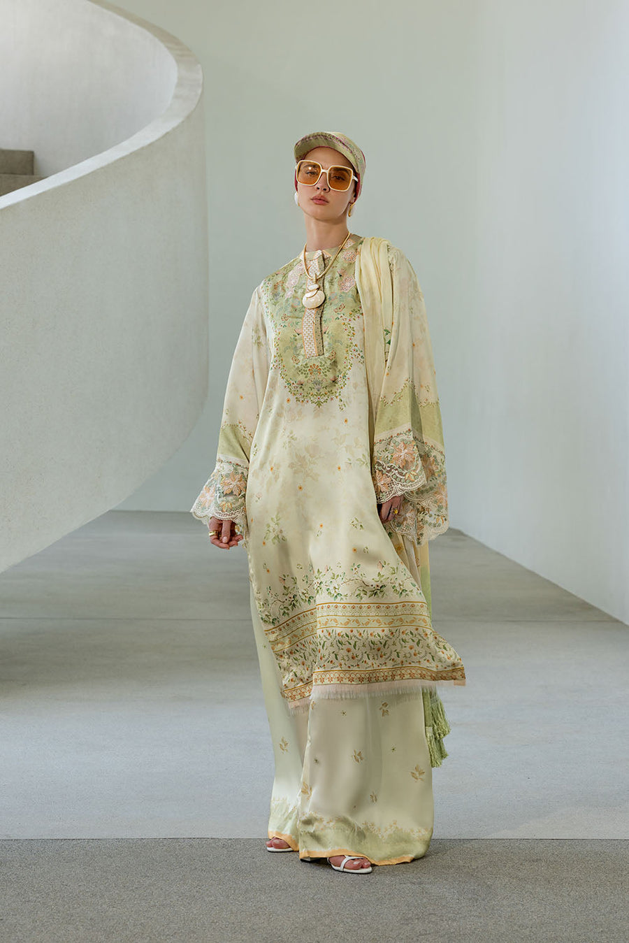 Sobia Nazir Festive Embroidered Pure Silk Unstitched 3Pc Suit S26-03
