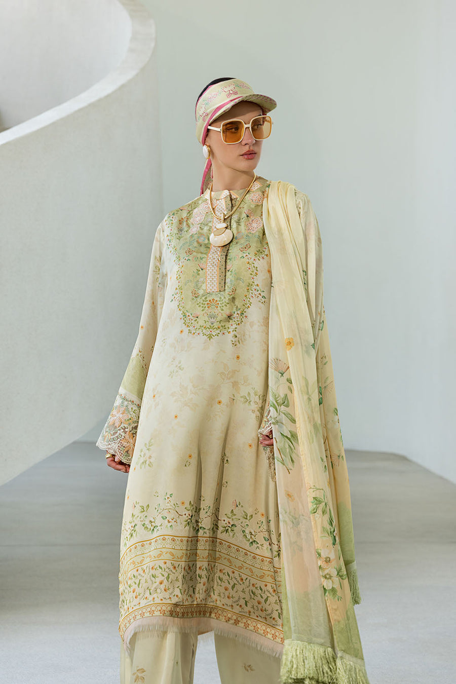 Sobia Nazir Festive Embroidered Pure Silk Unstitched 3Pc Suit S26-03