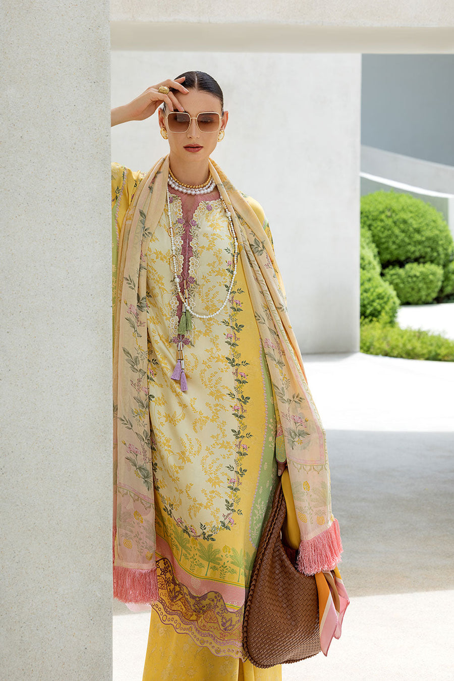 Sobia Nazir Festive Embroidered Pure Silk Unstitched 3Pc Suit S26-04
