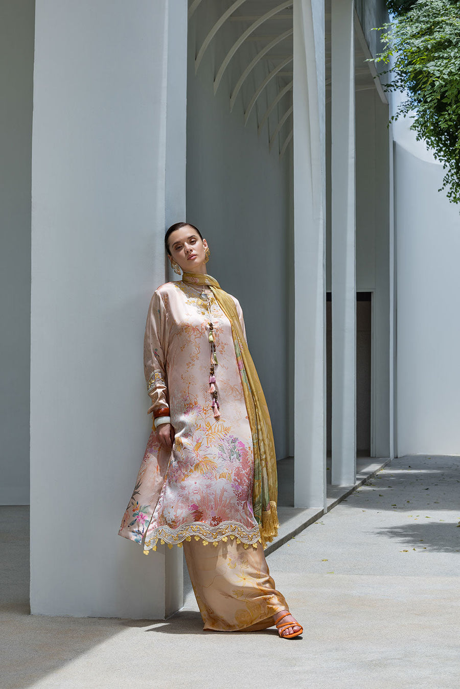Sobia Nazir Festive Embroidered Pure Silk Unstitched 3Pc Suit S26-07