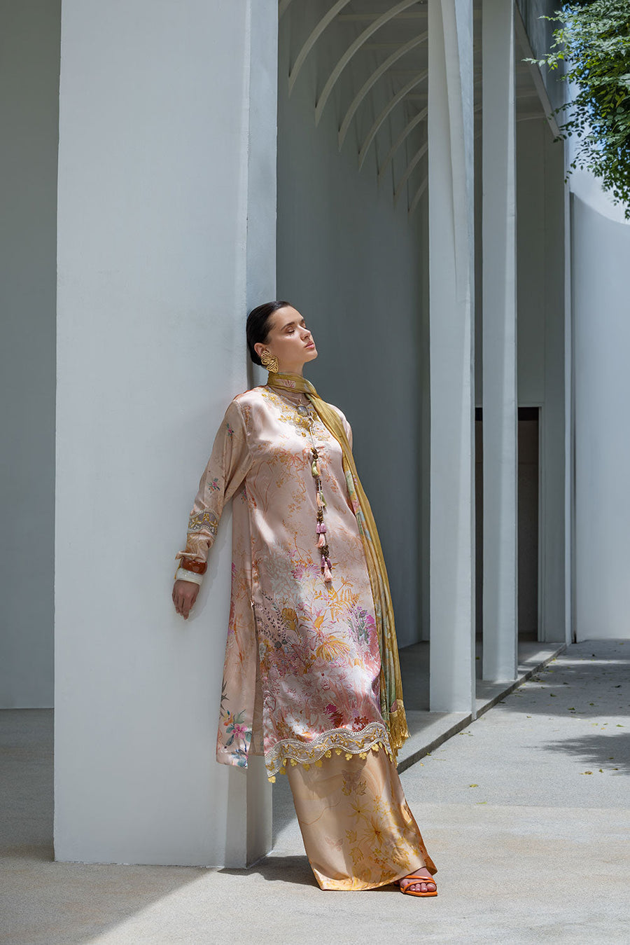 Sobia Nazir Festive Embroidered Pure Silk Unstitched 3Pc Suit S26-07
