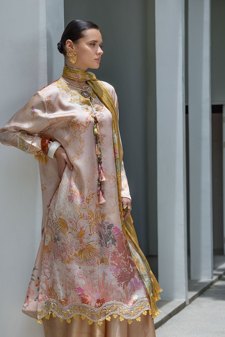 Sobia Nazir Festive Embroidered Pure Silk Unstitched 3Pc Suit S26-07
