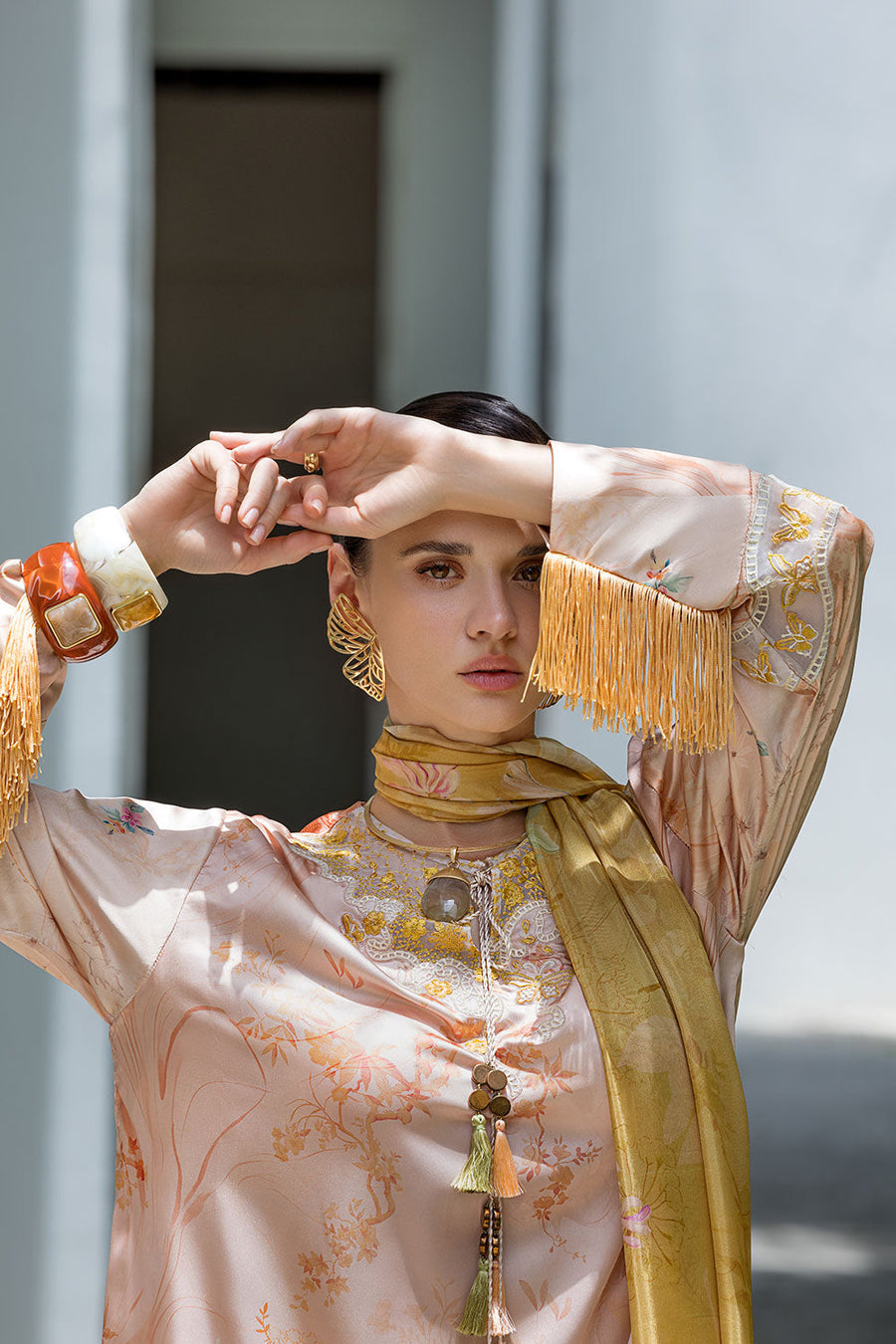 Sobia Nazir Festive Embroidered Pure Silk Unstitched 3Pc Suit S26-07