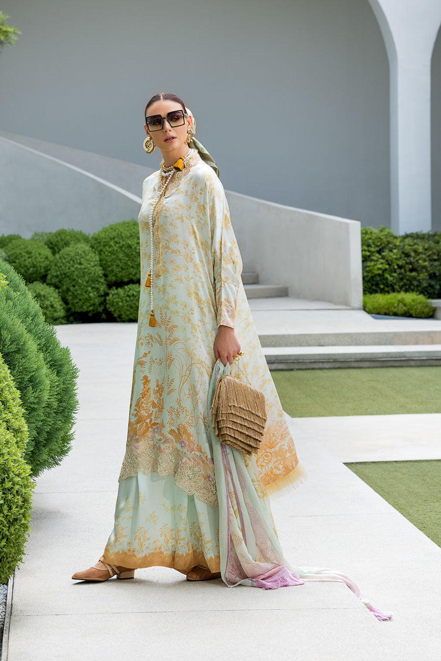 Sobia Nazir Festive Embroidered Pure Silk Unstitched 3Pc Suit S26-08