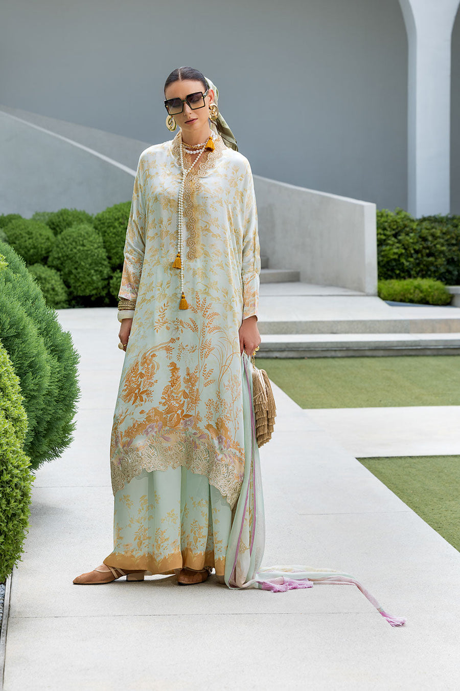 Sobia Nazir Festive Embroidered Pure Silk Unstitched 3Pc Suit S26-08