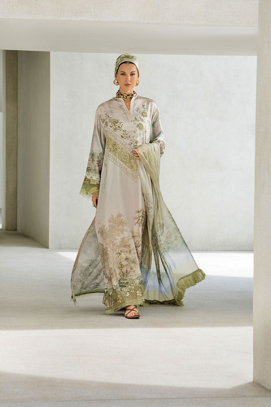 Sobia Nazir Festive Embroidered Pure Silk Unstitched 3Pc Suit S26-10