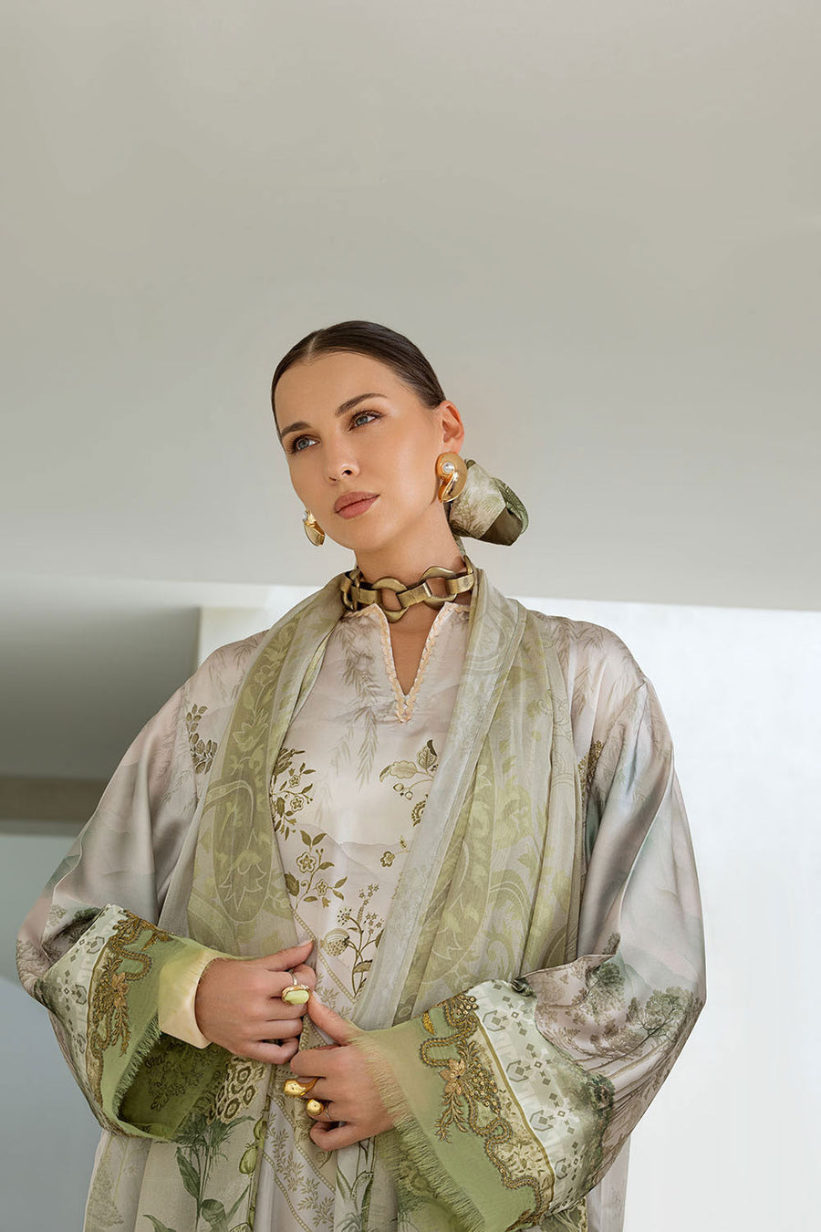 Sobia Nazir Festive Embroidered Pure Silk Unstitched 3Pc Suit S26-10