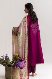 Coco by Zara Shahjahan Embroidered Lawn Unstitched 3Pc Suit D-01A Airi
