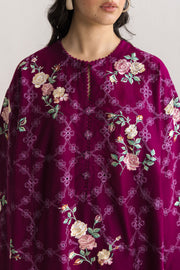 Coco by Zara Shahjahan Embroidered Lawn Unstitched 3Pc Suit D-01A Airi
