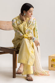 Coco by Zara Shahjahan Embroidered Lawn Unstitched 3Pc Suit D-01B Airi