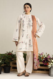 Coco by Zara Shahjahan Embroidered Lawn Unstitched 3Pc Suit D-03A Yura