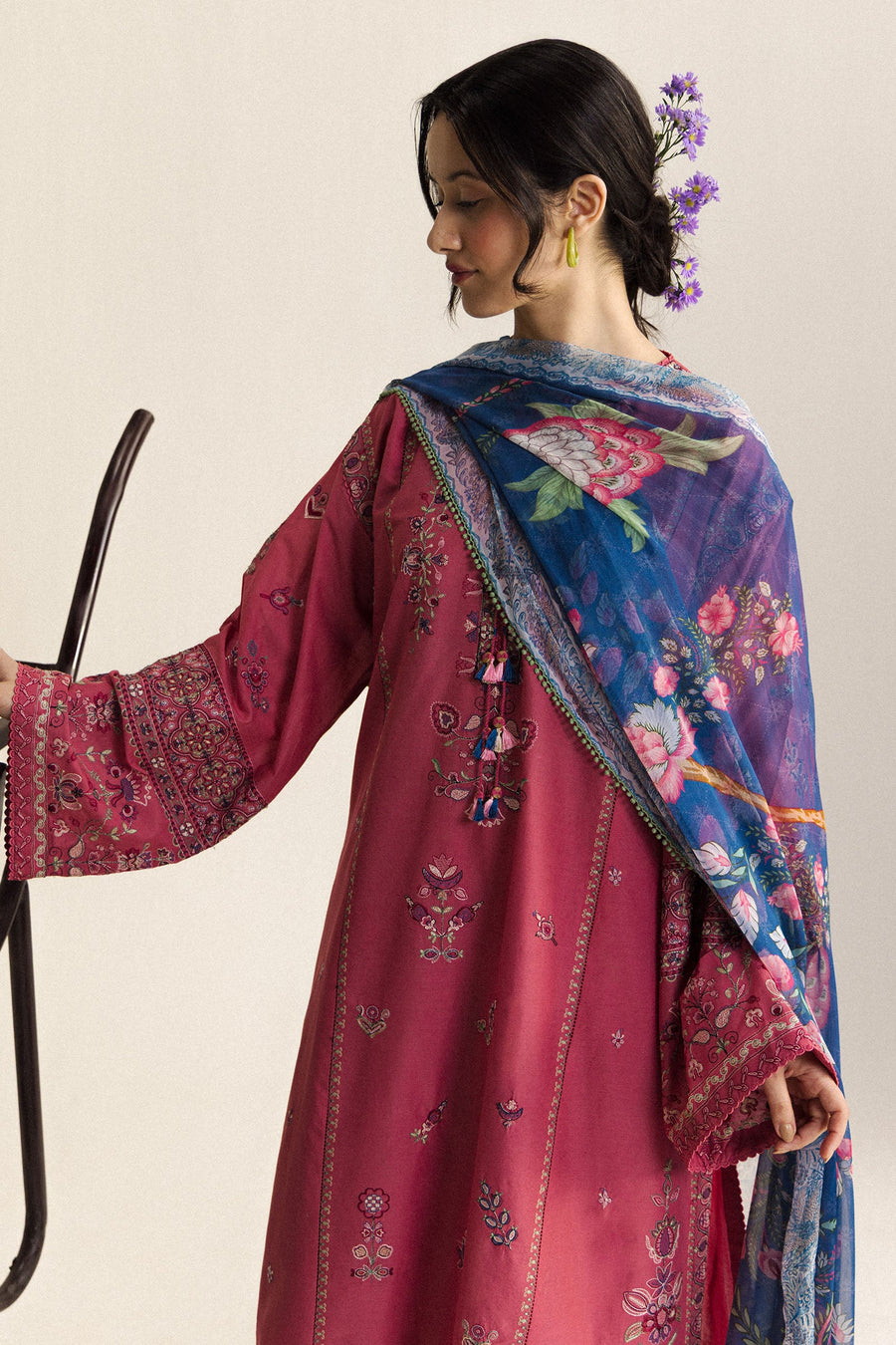Coco by Zara Shahjahan Embroidered Lawn Unstitched 3Pc Suit D-05A Noa