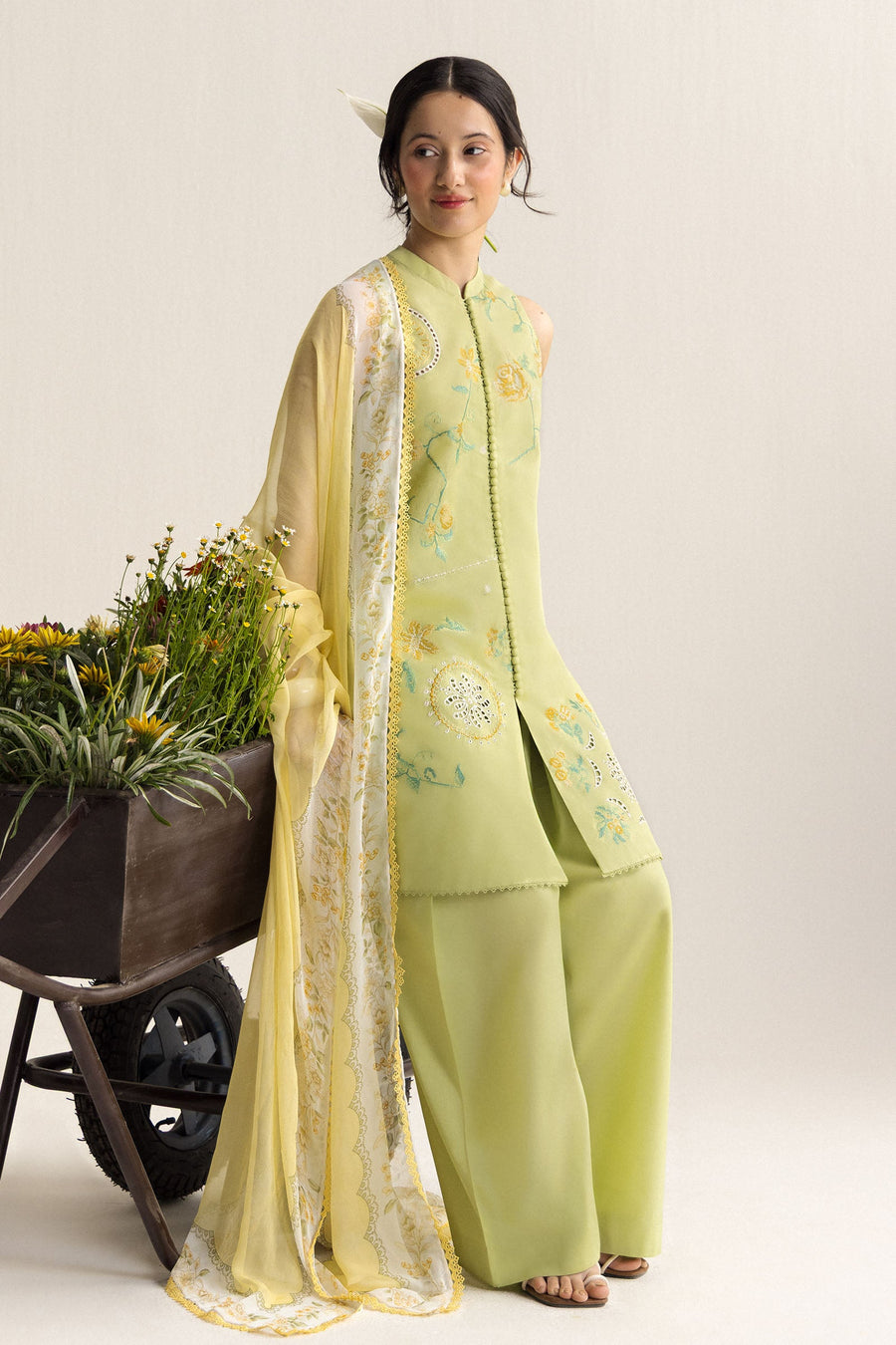 Coco by Zara Shahjahan Embroidered Lawn Unstitched 3Pc Suit D-06B Ines