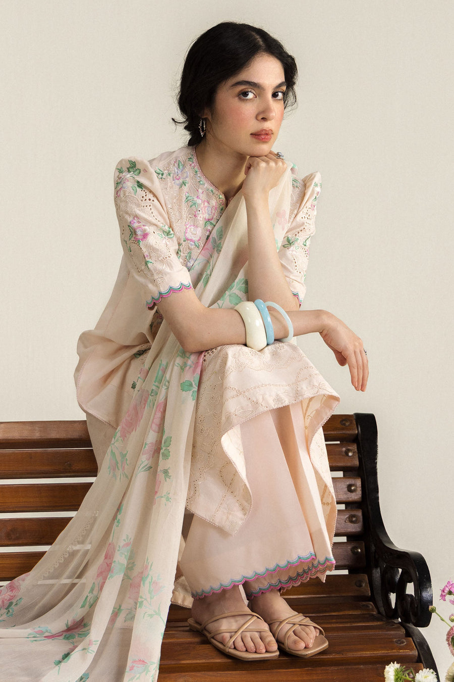 Coco by Zara Shahjahan Embroidered Lawn Unstitched 3Pc Suit D-07B Arlo