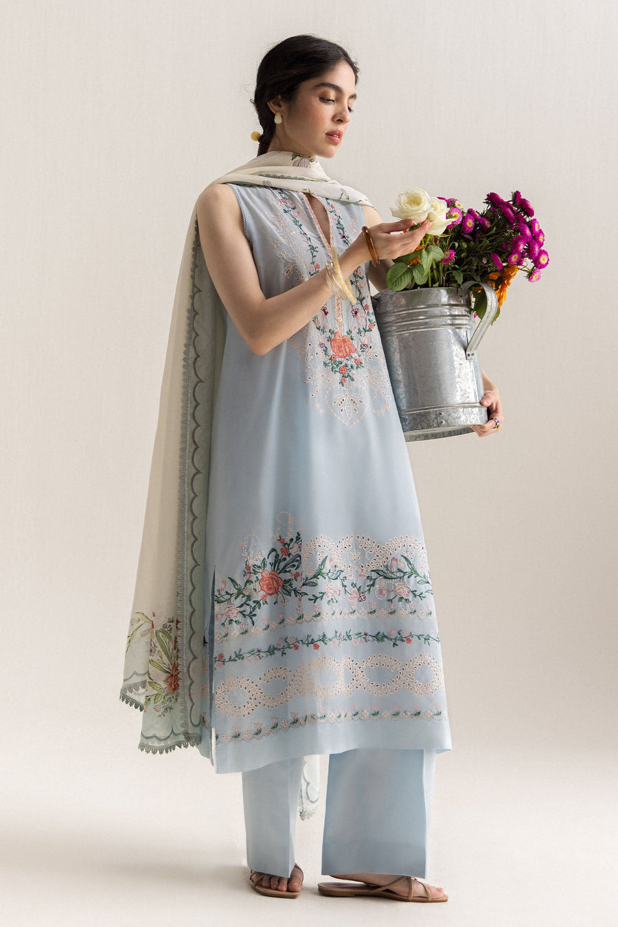 Coco by Zara Shahjahan Embroidered Lawn Unstitched 3Pc Suit D-08B Kian