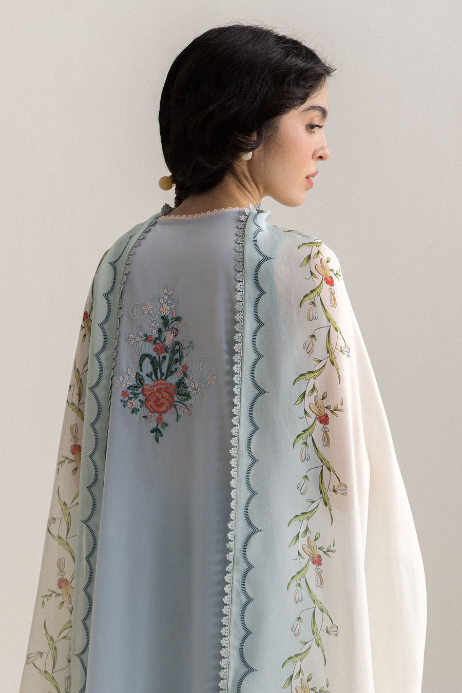 Coco by Zara Shahjahan Embroidered Lawn Unstitched 3Pc Suit D-08B Kian