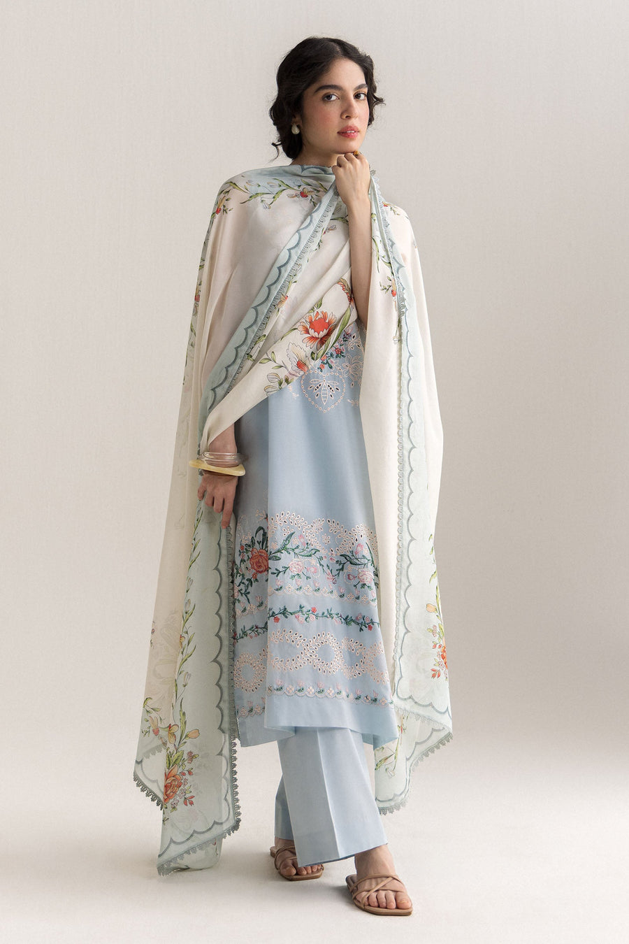 Coco by Zara Shahjahan Embroidered Lawn Unstitched 3Pc Suit D-08B Kian