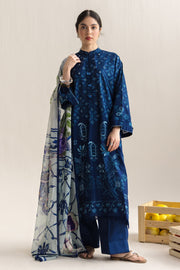Coco by Zara Shahjahan Embroidered Lawn Unstitched 3Pc Suit D-09A Soren