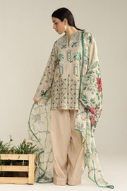 Coco by Zara Shahjahan Embroidered Lawn Unstitched 3Pc Suit D-09B Soren