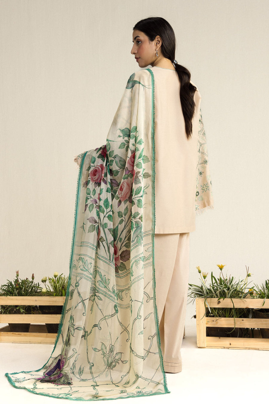 Coco by Zara Shahjahan Embroidered Lawn Unstitched 3Pc Suit D-09B Soren
