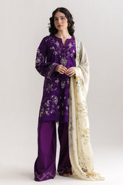 Coco by Zara Shahjahan Embroidered Lawn Unstitched 3Pc Suit D-10B Eira