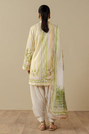 Coco by Zara Shahjahan Prints Unstitched Lawn 3Pc Suit D-01B NERINE