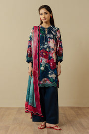 Coco by Zara Shahjahan Prints Unstitched Lawn 3Pc Suit D-03A AVENA