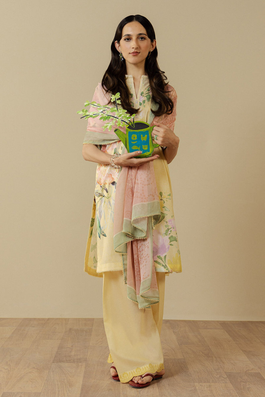 Coco by Zara Shahjahan Prints Unstitched Lawn 3Pc Suit D-03B AVENA