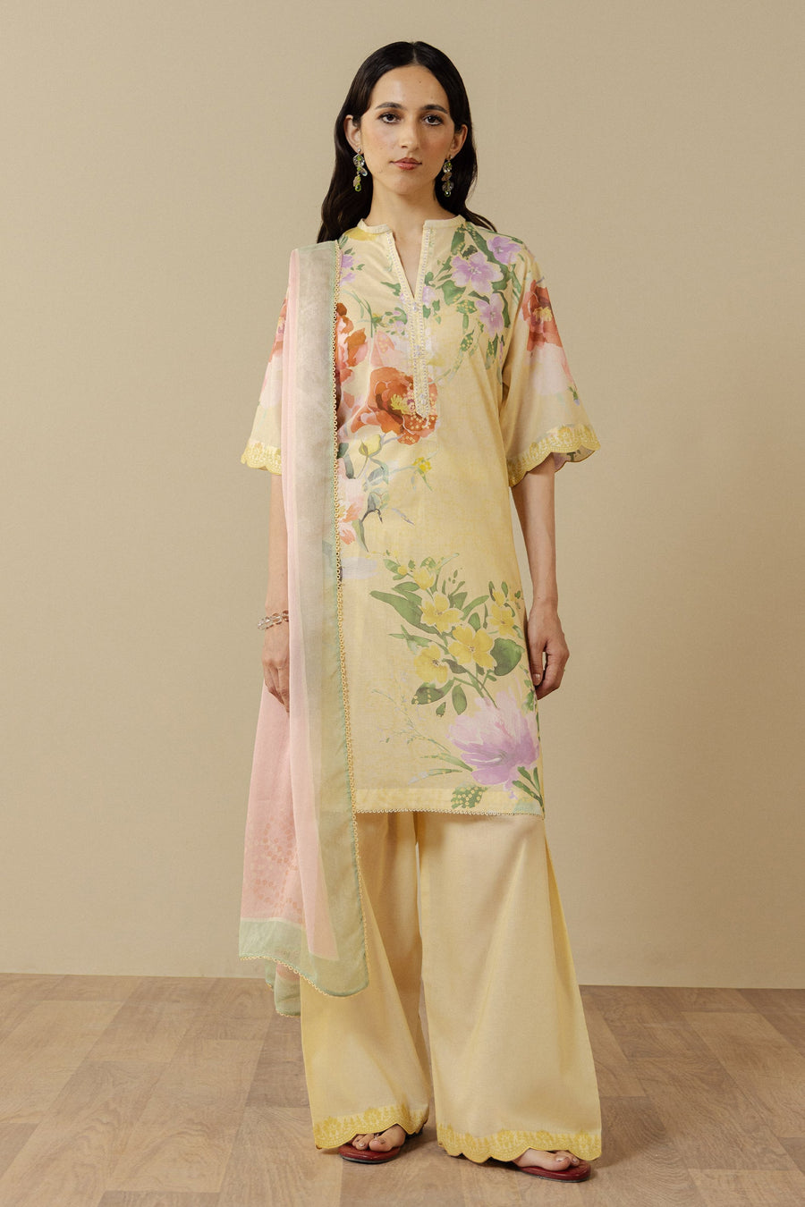 Coco by Zara Shahjahan Prints Unstitched Lawn 3Pc Suit D-03B AVENA