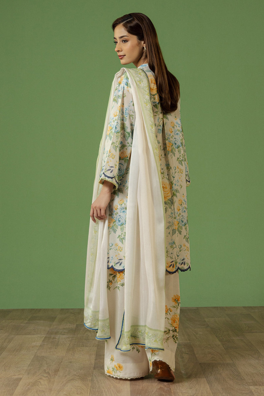 Coco by Zara Shahjahan Prints Unstitched Lawn 3Pc Suit D-07A AURELIA