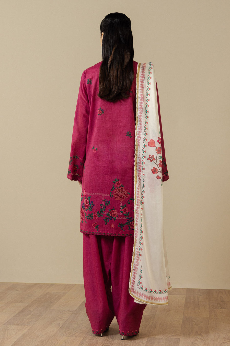 Coco by Zara Shahjahan Prints Unstitched Lawn 3Pc Suit D-08A ISMERIA