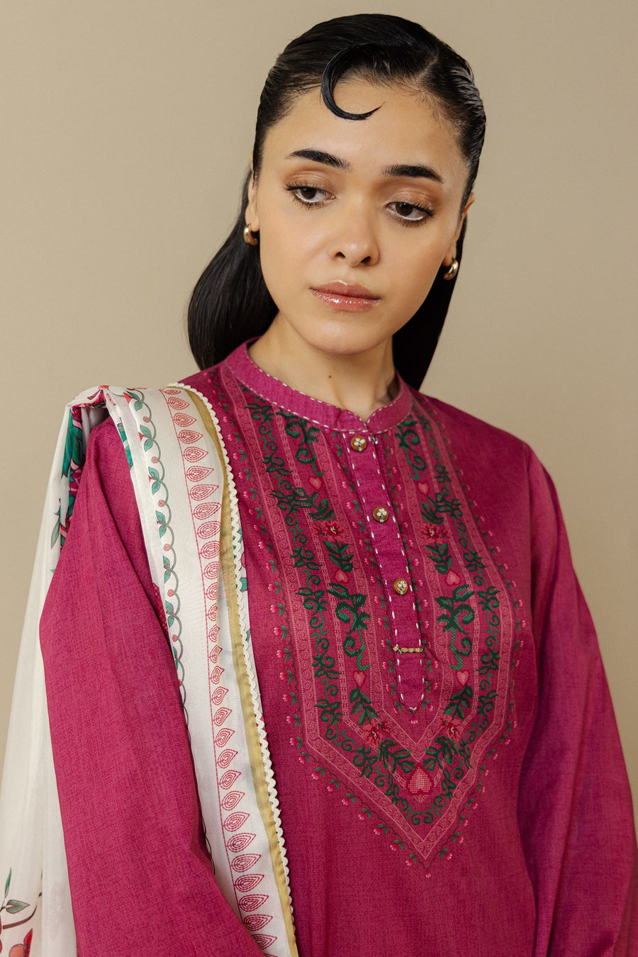 Coco by Zara Shahjahan Prints Unstitched Lawn 3Pc Suit D-08A ISMERIA