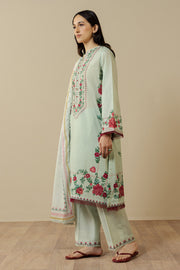Coco by Zara Shahjahan Prints Unstitched Lawn 3Pc Suit D-08B ISMERIA