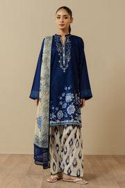 Coco by Zara Shahjahan Prints Unstitched Lawn 3Pc Suit D-10A CASSIA