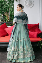 Surmaya by Avyana Embroidered Net Unstitched 3Pc Suit - Izel