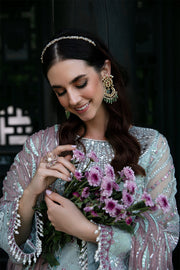 Surmaya by Avyana Embroidered Organza Unstitched 3Pc Suit - Selene